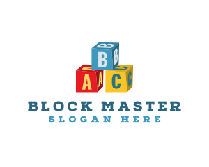 Kiddie Alphabet Blocks logo design