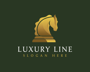 Chess Horse Luxury logo design