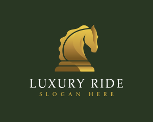 Chess Horse Luxury logo design