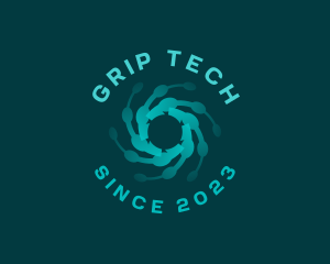 Circuit Tech AI Developer logo design