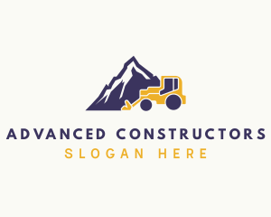 Mining Contractor Wheel Loader logo design