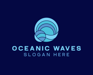 Tsunami Ocean Wave logo design