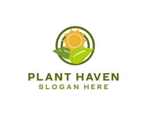 Sun Plant Gardening logo design