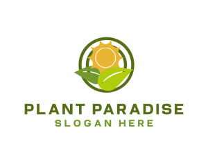 Sun Plant Gardening logo design