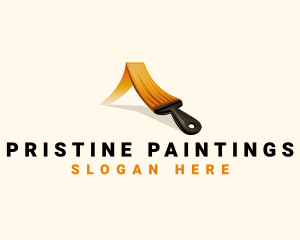 Painting Brush Mural logo design