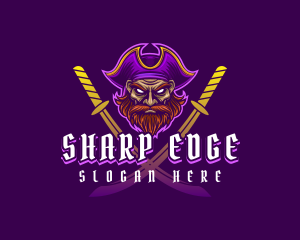 Pirate Man Sword logo