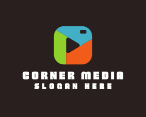 Camera Media Player logo design