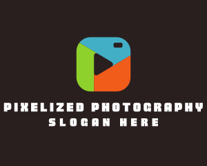 Camera Media Player logo design