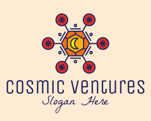 Cosmic Astrology Moon logo design