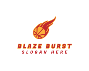 Basketball Team Fire logo design