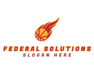 Basketball Team Fire logo design