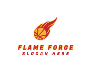 Basketball Team Fire logo design