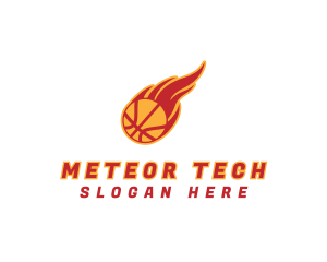 Basketball Team Fire logo design