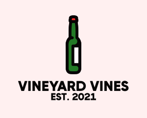 Wine Drink Bottle  logo design