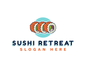 California Roll Sushi logo design