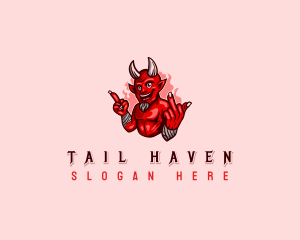 Mean Devil Profanity logo design