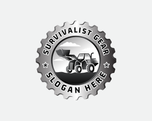 Excavator Machinery Construction logo design