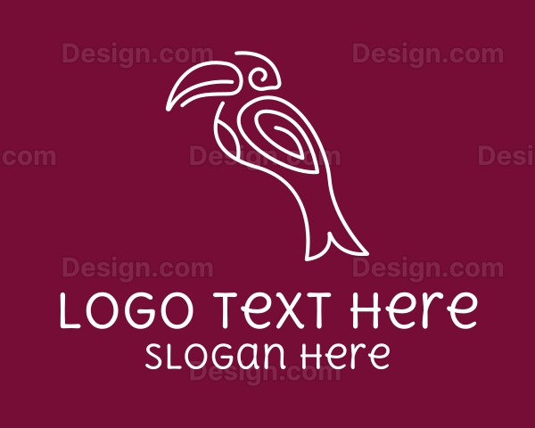 Abstract Fancy Toucan Logo