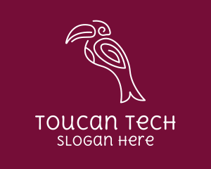 Abstract Fancy Toucan logo design