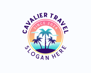 Travel Island Vacation logo design