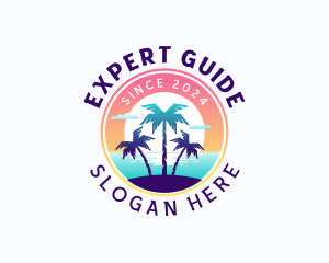 Travel Island Vacation logo design