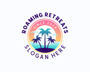 Travel Island Vacation logo design