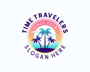 Travel Island Vacation logo design