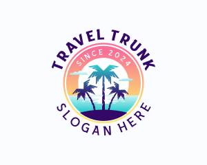 Travel Island Vacation logo design