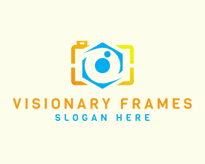 Frame Lens Camera logo design