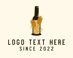 Wheat Vine Beer Bottle logo