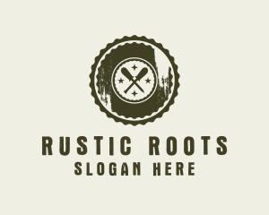 Rustic Screwdriver Repair Tool logo design