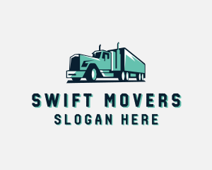 Trucking Mover Cargo logo design