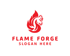 Flame Horse Gaming logo design