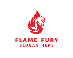 Flame Horse Gaming logo design