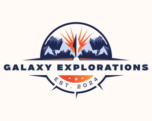 Compass Mountain Traveler logo design