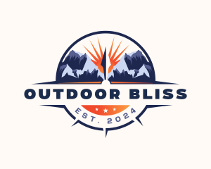 Compass Mountain Traveler logo design