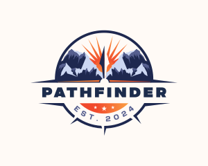 Compass Mountain Traveler logo design