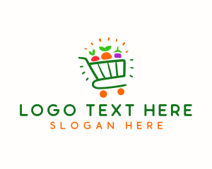 Organic Grocery Shopping Cart logo