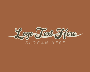 Retro Cursive Handwriting logo