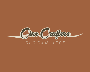 Retro Cursive Handwriting logo design