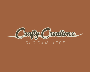 Retro Cursive Handwriting logo design