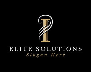 Elegant Luxury Brand Letter I Logo