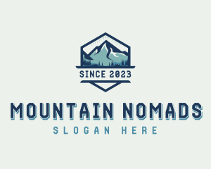 Mountain Peak Hiking logo design