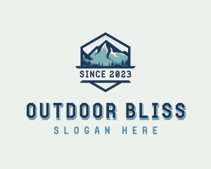 Mountain Peak Hiking logo design