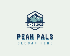 Mountain Peak Hiking logo design