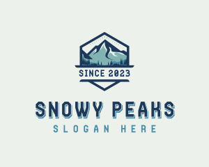 Mountain Peak Hiking logo design