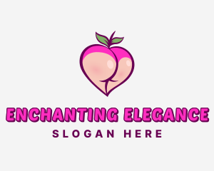 Seductive Feminine Peach logo design