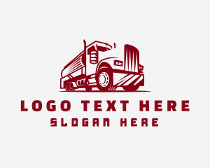 Gasoline - Automotive Tanker Truck logo design