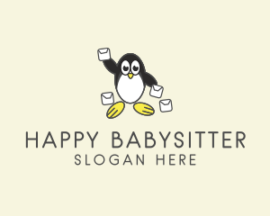 Delivery Penguin Mail logo design