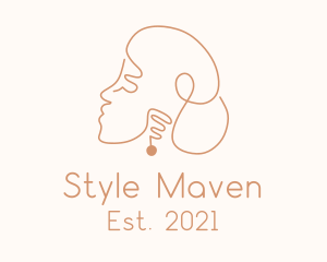Maiden Earring Accessories logo design